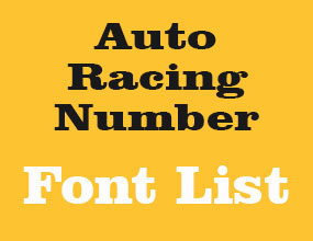 Auto Racing Number